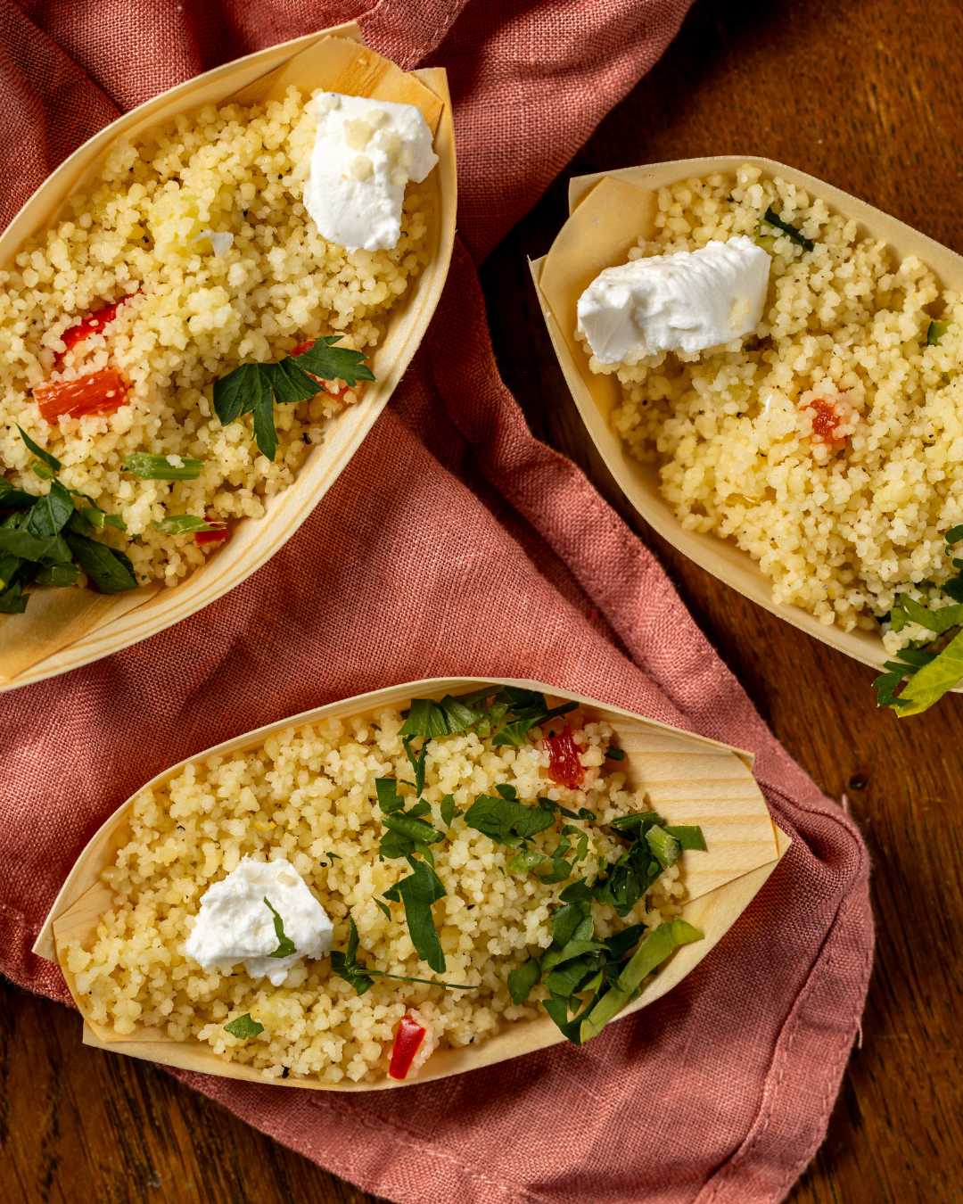 Feta Couscous-Schiffchen (3€/Stk)