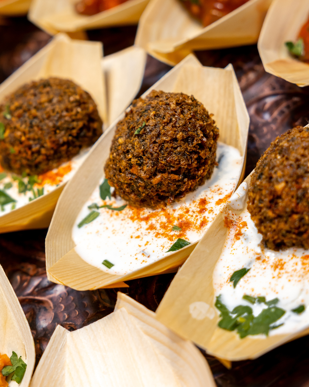 Falafel & Tzatziki-Schiffchen (3€/Stk)