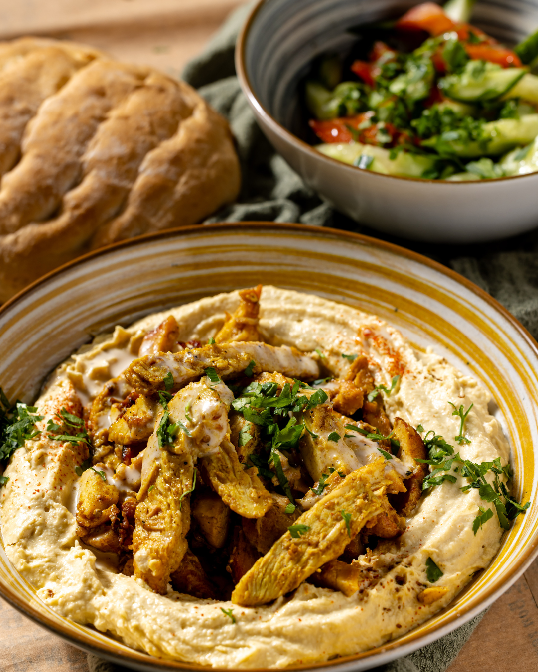 Hummus Chicken Shawarma