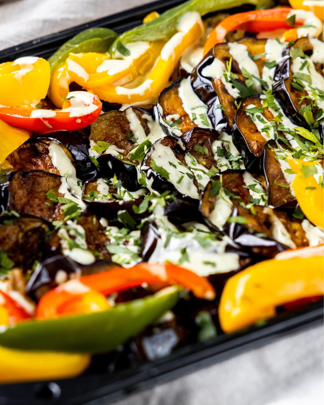 Orientalische Grillgemüse Platte