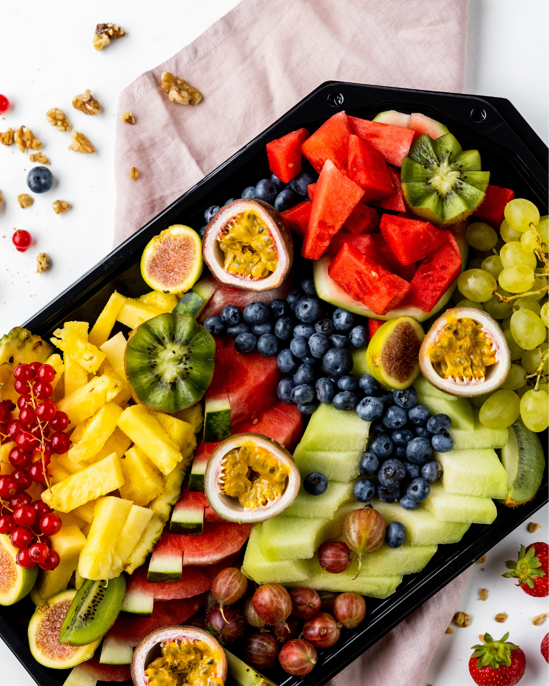 Obst-Charcuterie-Platte