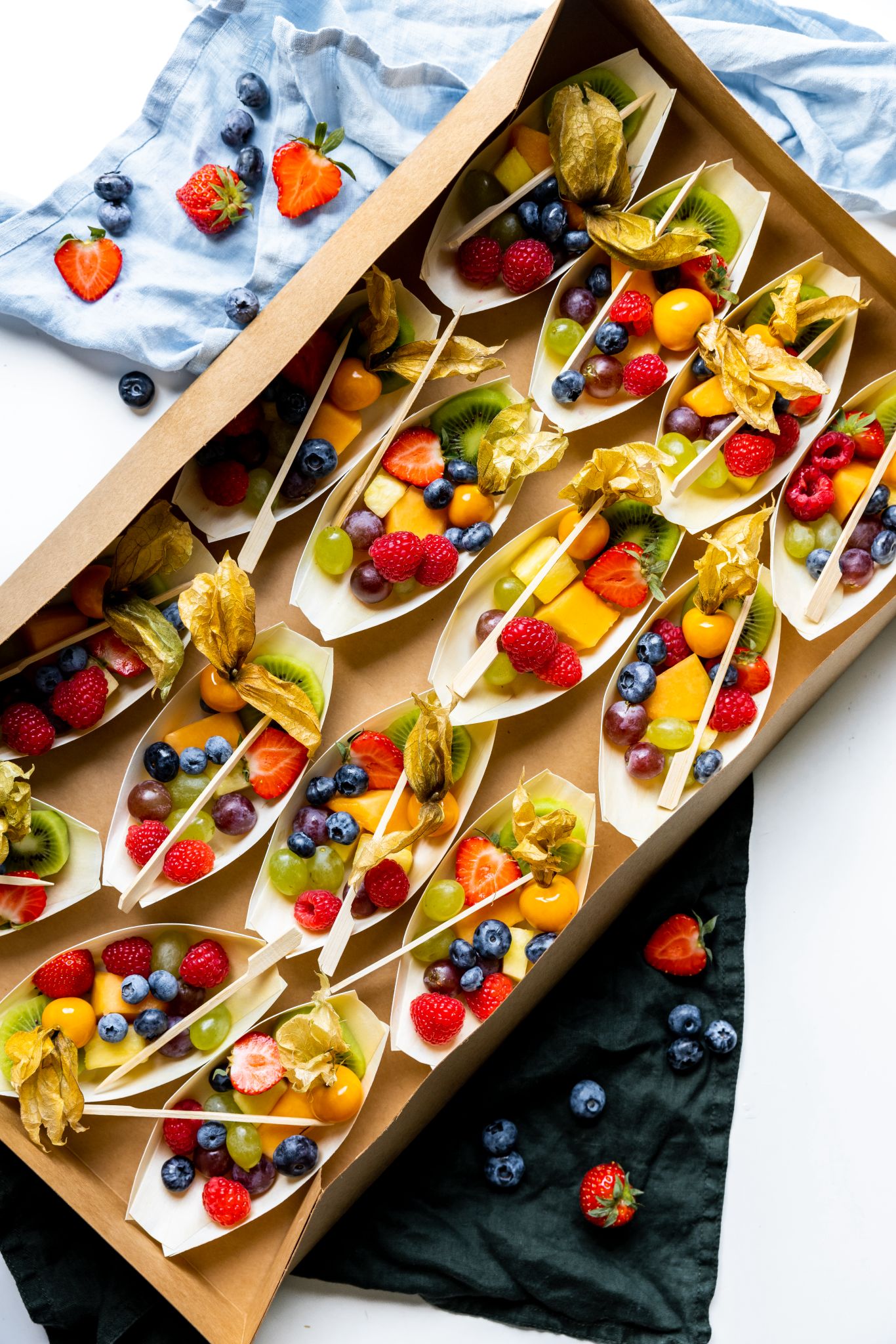 16er Box - Obst Schiffchen